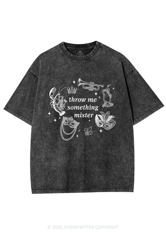 Throw Me Something Mister Y2K Shirts Washed Tee Cherrykitten