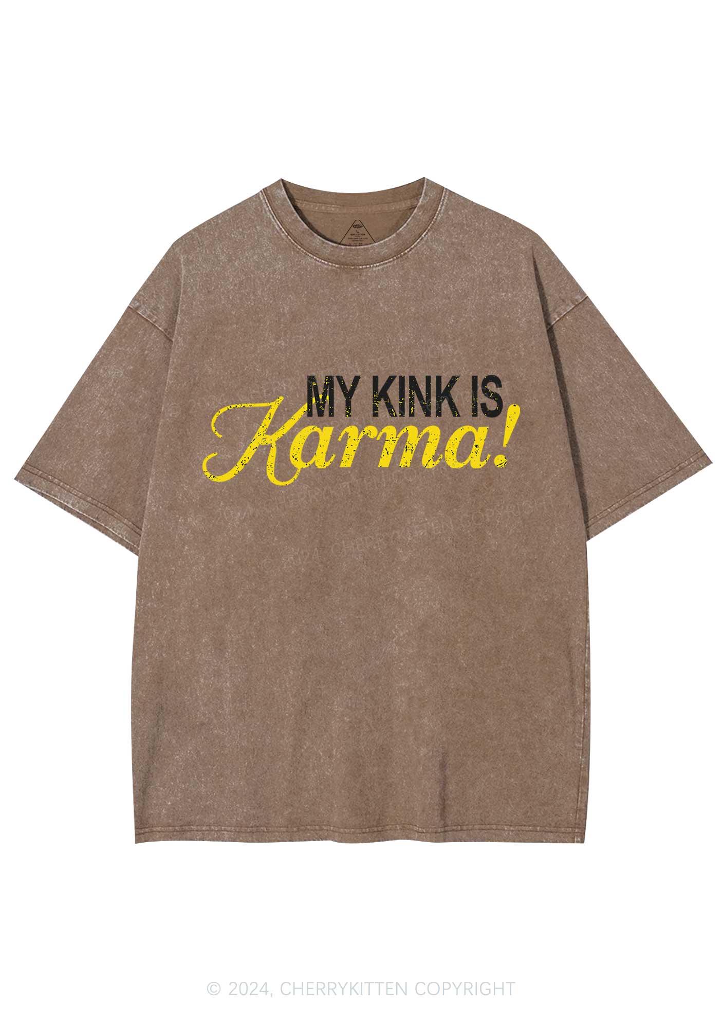 My Kink Is Karma Y2K Washed Tee Cherrykitten