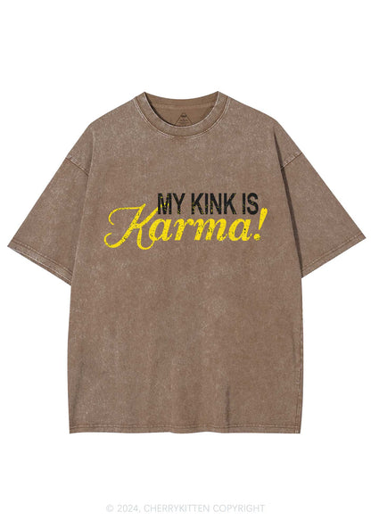 My Kink Is Karma Y2K Washed Tee Cherrykitten