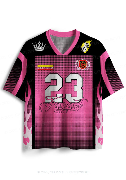 Custom Faggot Flame Pride Y2K Sport Jersey Shirts Cherrykitten