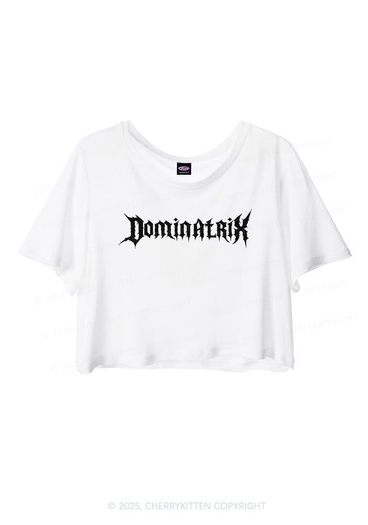 Dominatrix Y2K Sheer Crop Tee Cherrykitten