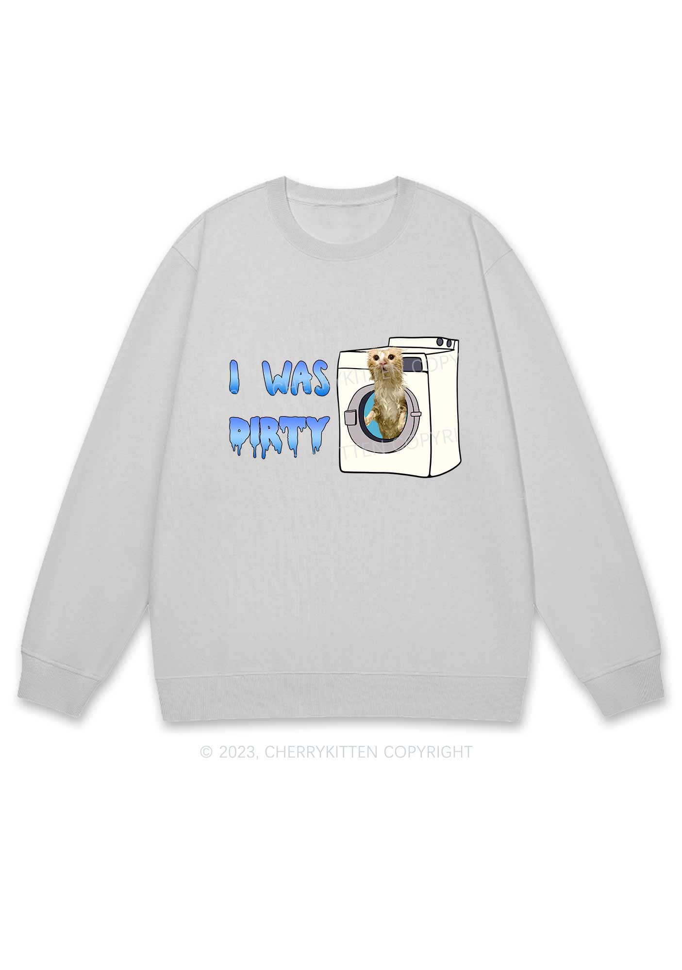 I Was Dirty Y2K Sweatshirt Cherrykitten