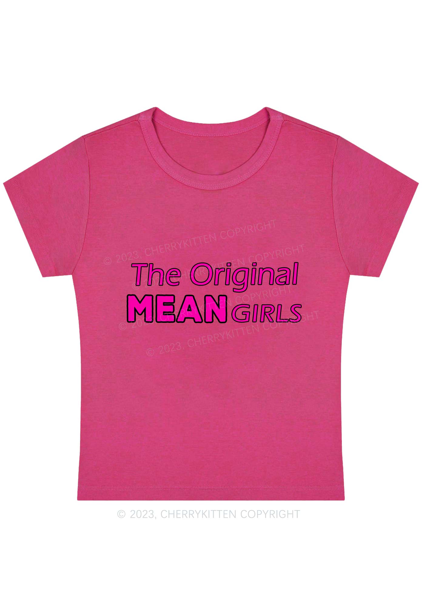 Curvy The Original Mean Girls Baby Tee Cherrykitten
