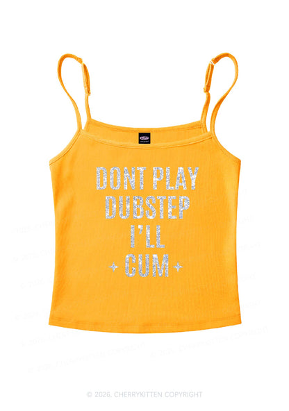 Glitter Dont Play Dubstep Y2K Spaghetti Strap Cami Cherrykitten