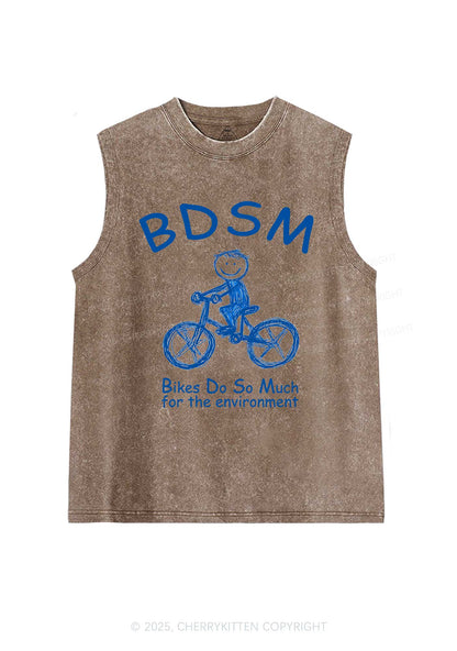 Bikes Do Much Environment Y2K Washed Muscle Tank Cherrykitten