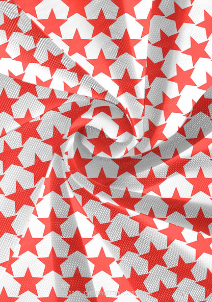 Hyper Red Stars Valentine's Day Y2K Print Mini Layered Skirt Cherrykitten