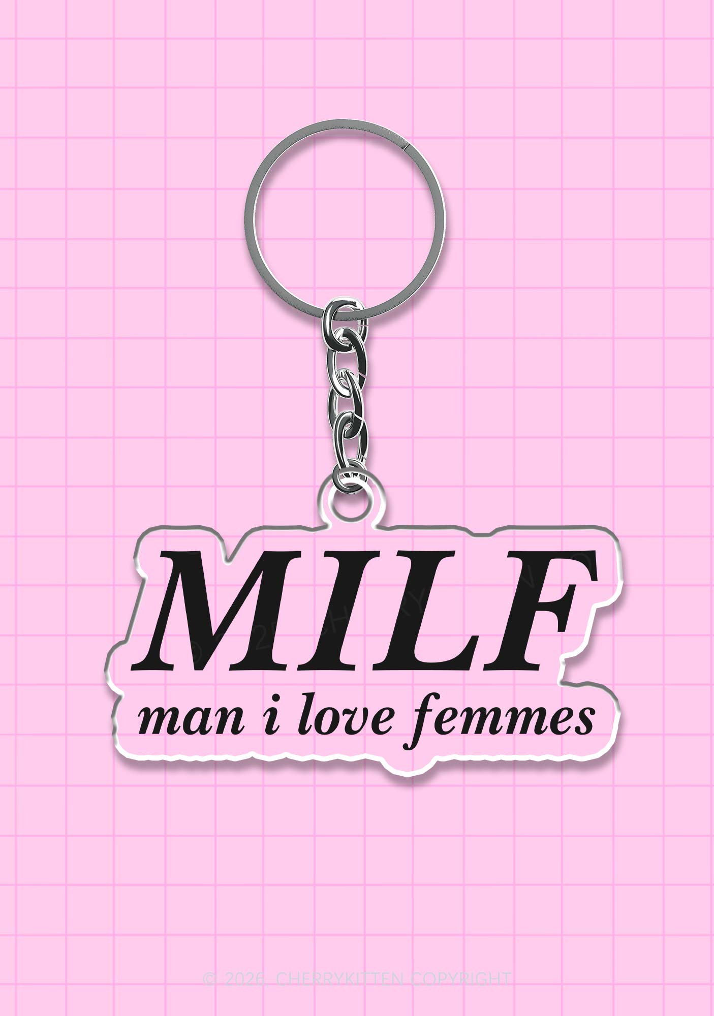 Man I Love Femme Pride 1Pc Y2K Keychain Cherrykitten