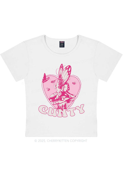 Butterfly Cxnty Y2K Baby Tee Cherrykitten
