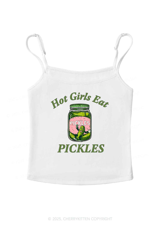 Hot Girls Eat Pickles Y2K Spaghetti Strap Cami Cherrykitten