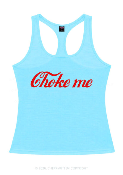Choke Me Y2K Women Racerback Tank Top Cherrykitten