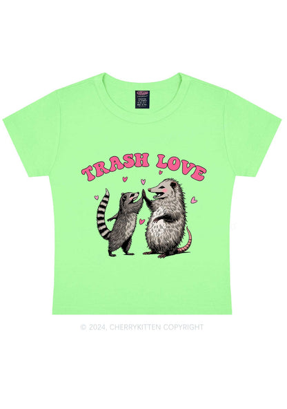 Trash Love Y2K Valentine's Day Baby Tee Cherrykitten