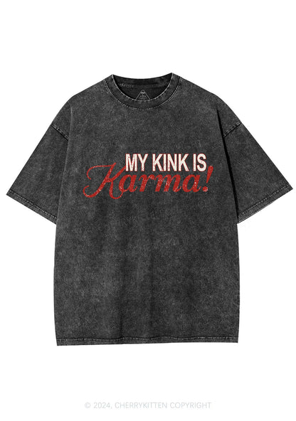 My Kink Is Karma Y2K Washed Tee Cherrykitten