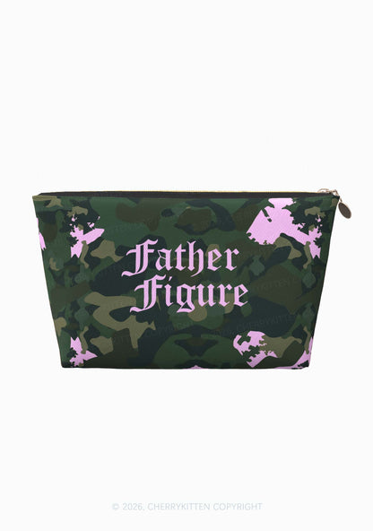 Father Figure Camouflage Y2K Makeup Bag Cherrykitten