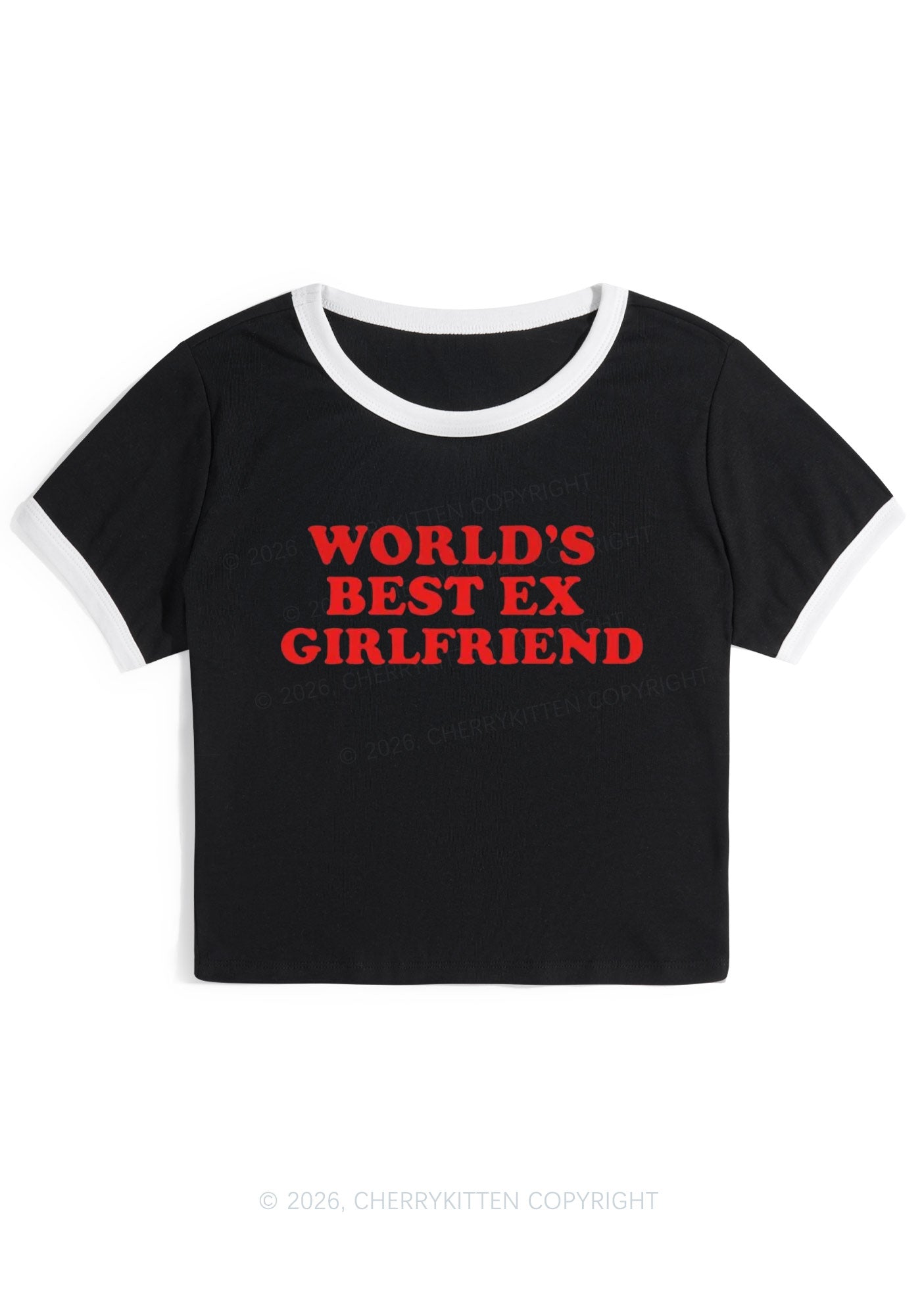 Best Ex Girlfriend Y2K Ringer Tee Cherrykitten