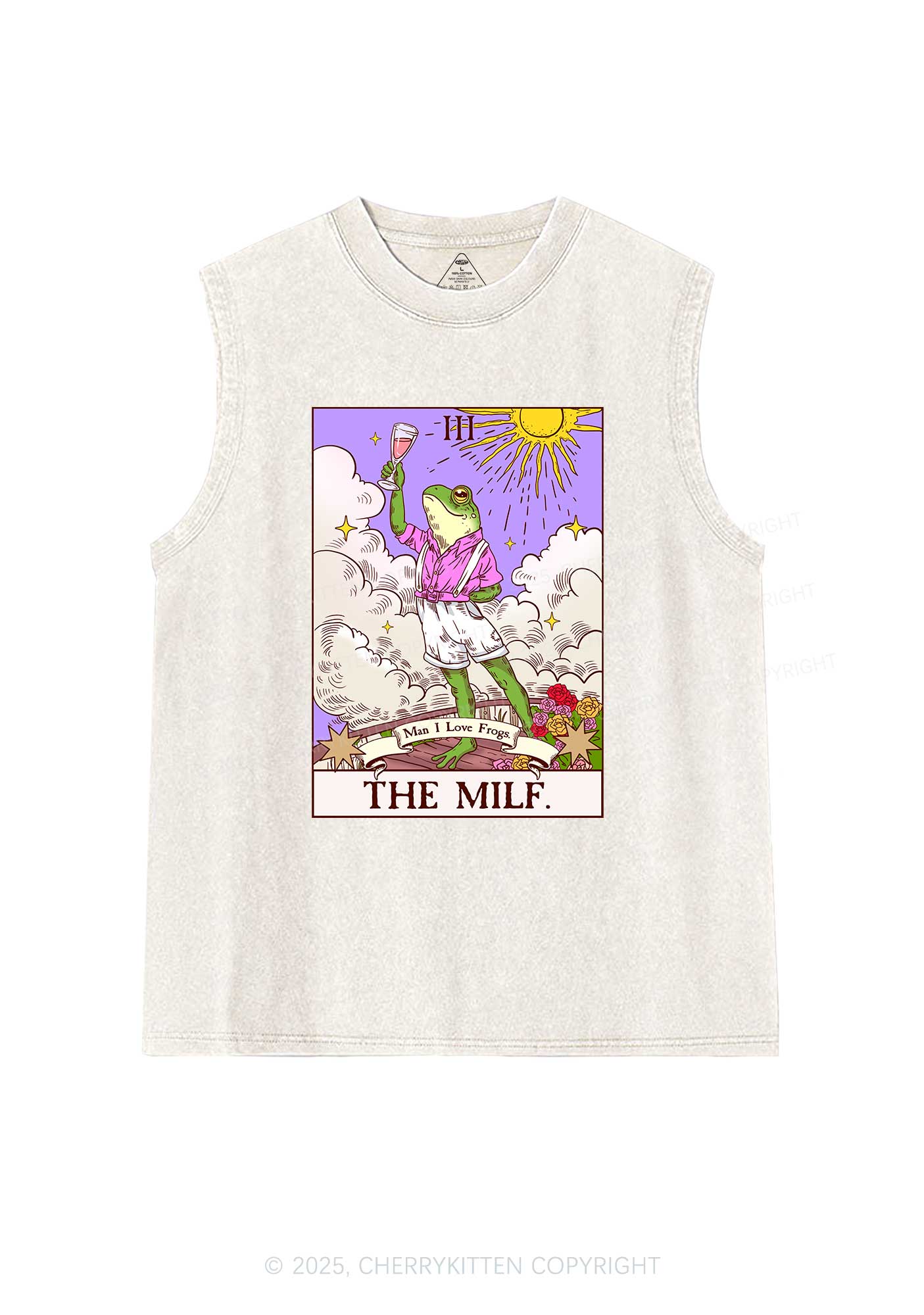 The Mxxf Frog Y2K Washed Muscle Tank Cherrykitten