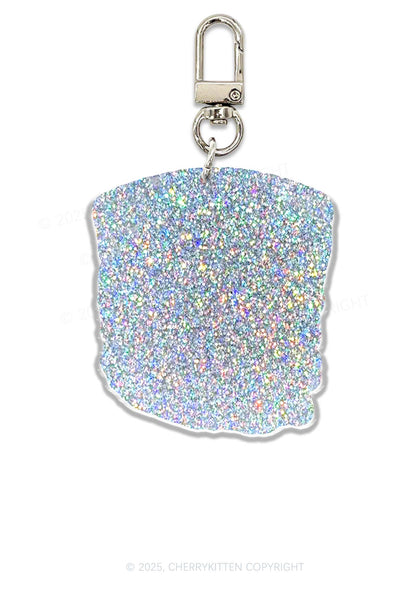 Halloween Ghost Town Y2K Glitter Keychain Cherrykitten