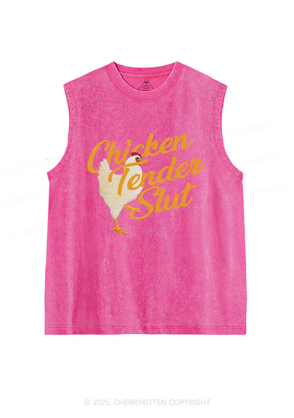 Chicken Tender Slxt Y2K Washed Muscle Tank Cherrykitten