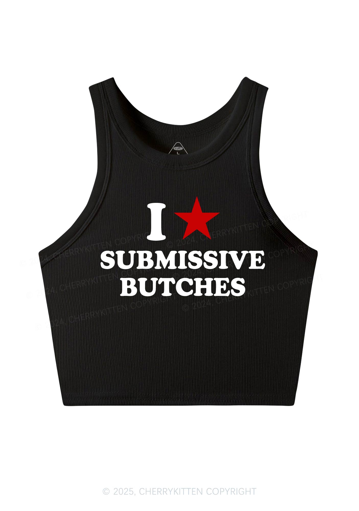 I Love S Butches Y2K Crop Tank Top Cherrykitten