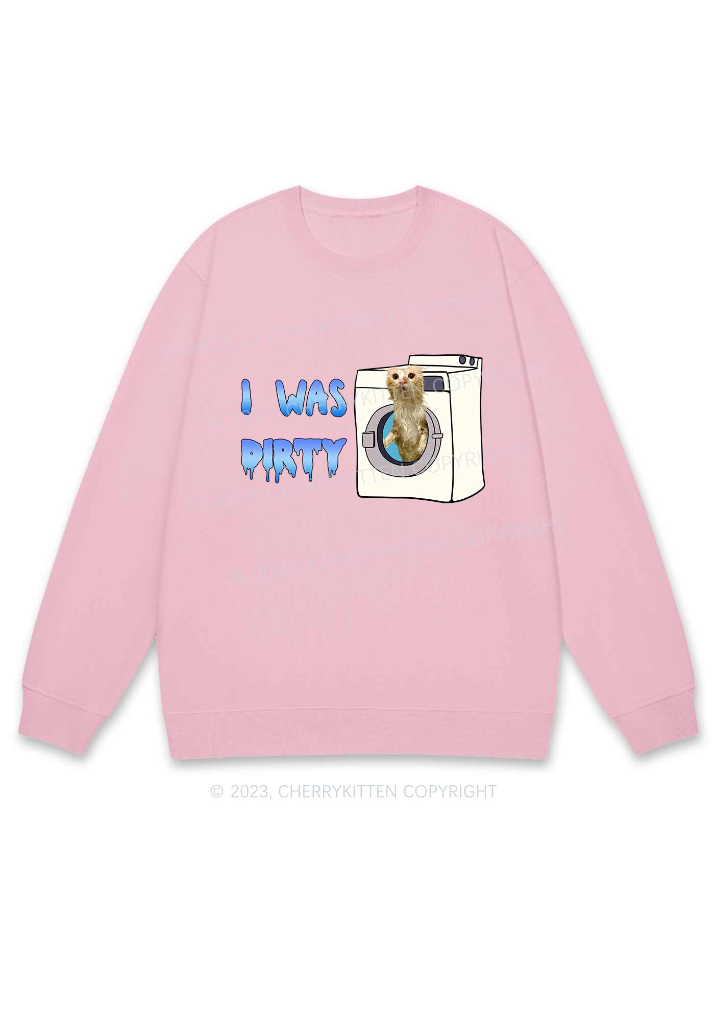 I Was Dirty Y2K Sweatshirt Cherrykitten