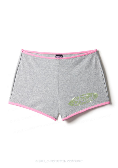 Rhinestone Fried Y2K Booty Shorts Cherrykitten