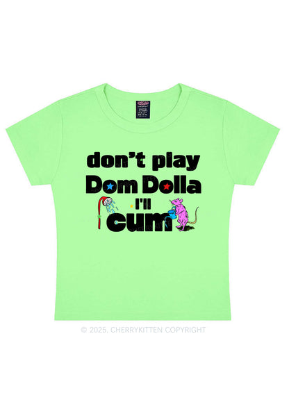 Do Not Play Dom Y2K Baby Tee Cherrykitten