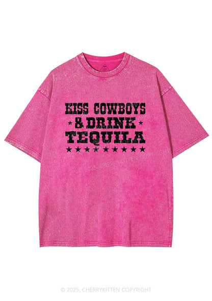 Kiss Cowboys Y2K Shirts Washed Tee Cherrykitten