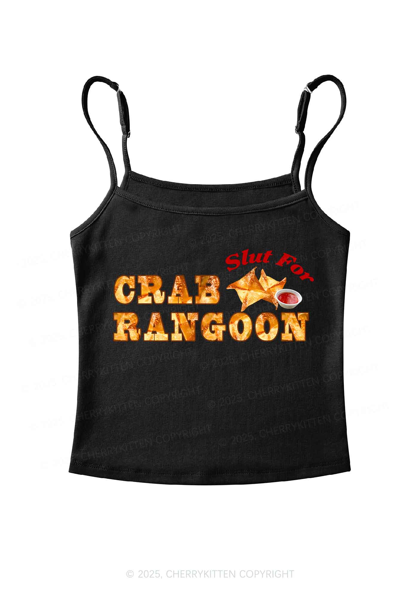 Slxt For Carb Rangoon Y2K Spaghetti Strap Cami Cherrykitten