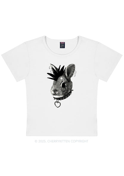 Curvy Custom Punk Pet Y2K Baby Tee Cherrykitten