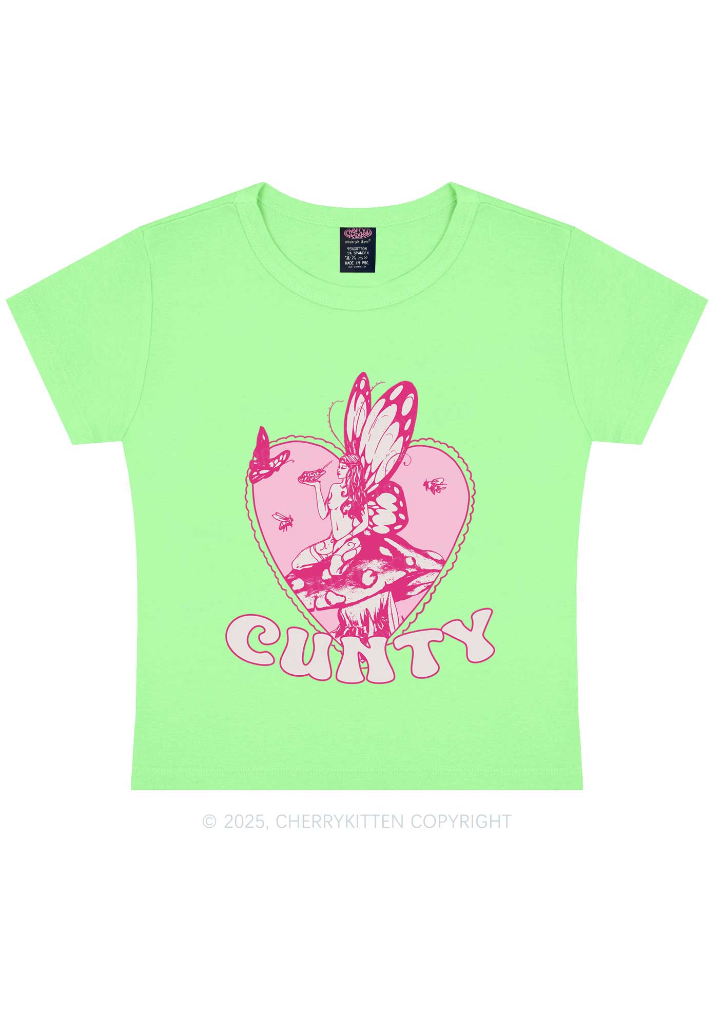 Butterfly Cxnty Y2K Baby Tee Cherrykitten
