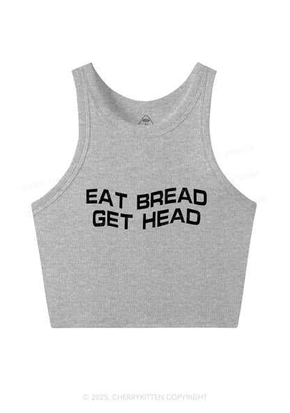 Eat Bread Get Head Y2K Crop Tank Top Cherrykitten