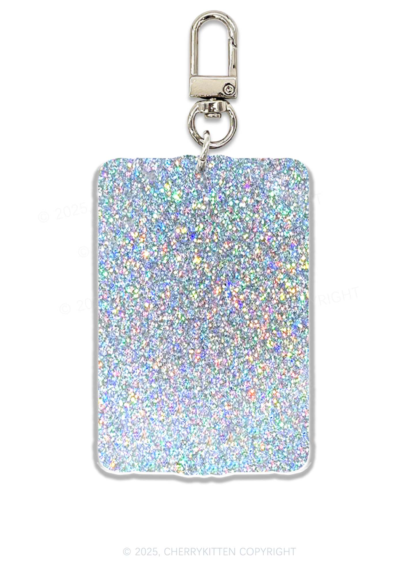 Halloween The Skull Cat Lady Y2K Glitter Keychain Cherrykitten