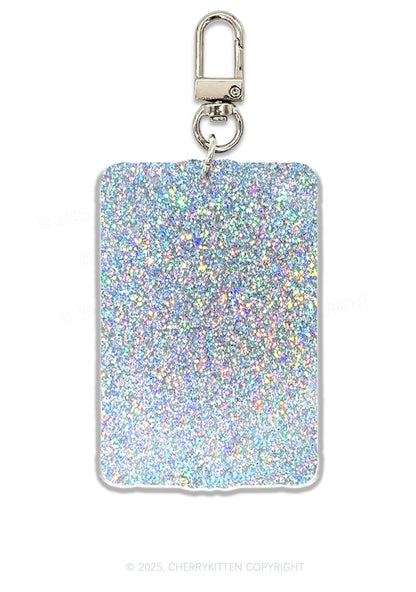 Halloween The Skull Cat Lady Y2K Glitter Keychain Cherrykitten