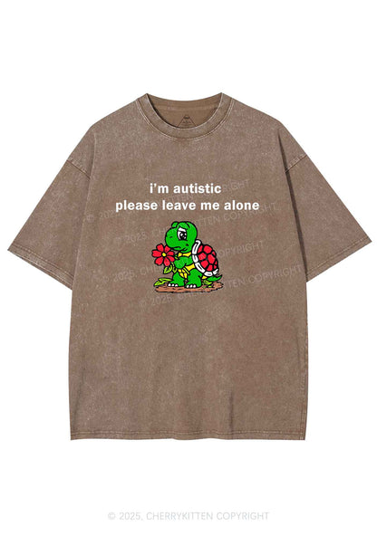 Im Autistic Leave Me Alone Y2K Shirts Washed Tee Cherrykitten