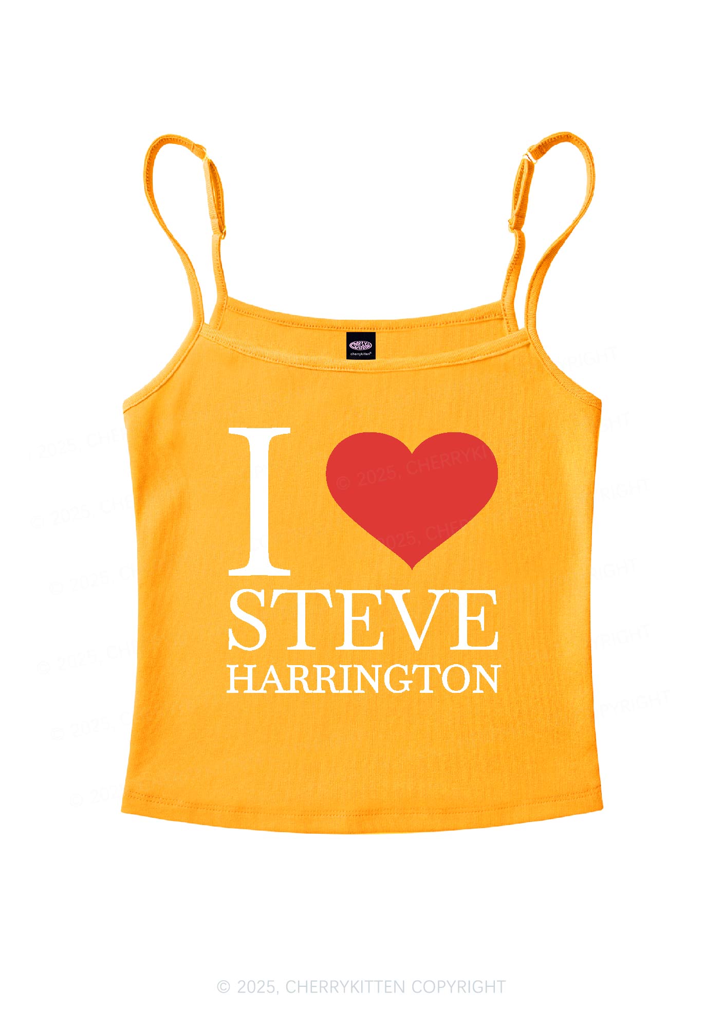 I Love SH Y2K Spaghetti Strap Cami Cherrykitten