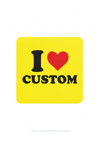 I Love Custom Y2K Soft Magnetic Refrigerator Magnet Cherrykitten