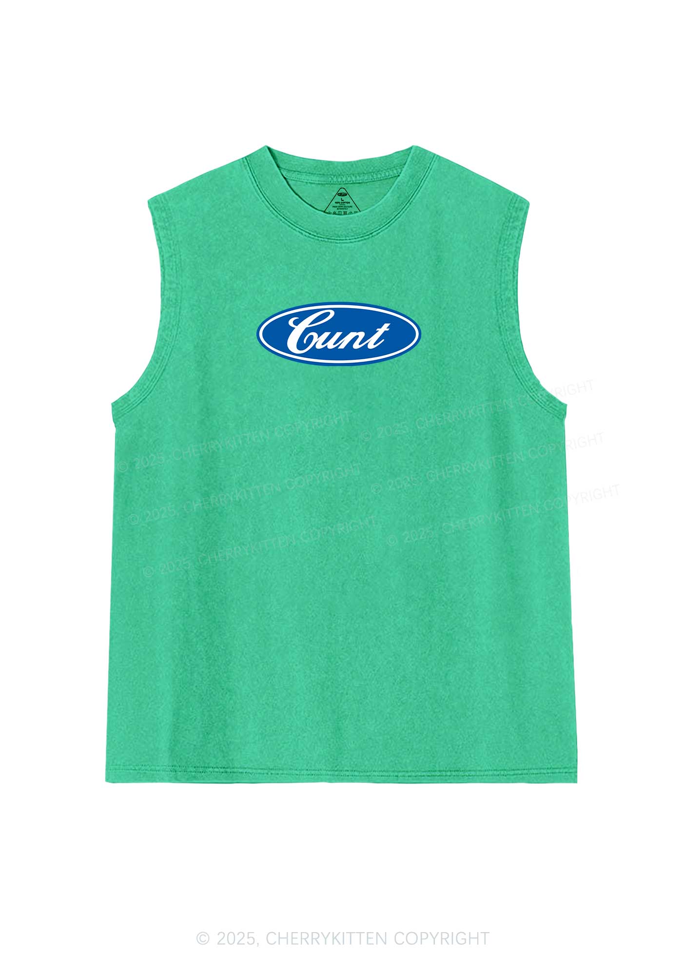 Oval Cxxt Y2K Washed Muscle Tank Cherrykitten