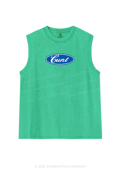 Oval Cxxt Y2K Washed Muscle Tank Cherrykitten