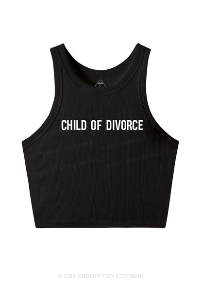 Child Of Divorce Y2K Crop Tank Top Cherrykitten