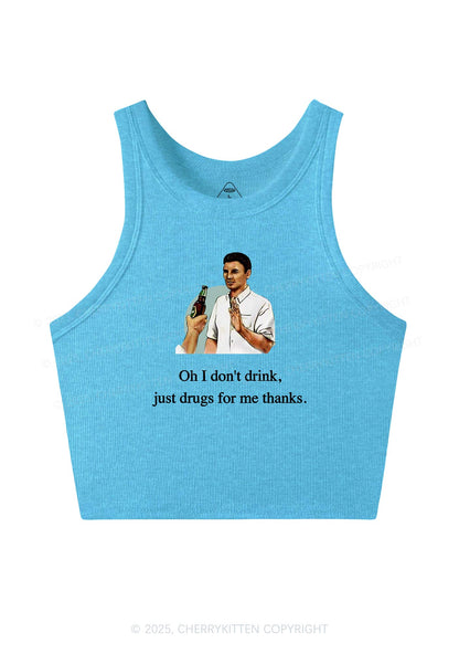 Oh I Dont Drink Y2K Crop Tank Top Cherrykitten