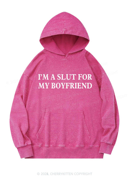 Slxt For My Girlfriend Y2K Washed Hoodie Cherrykitten