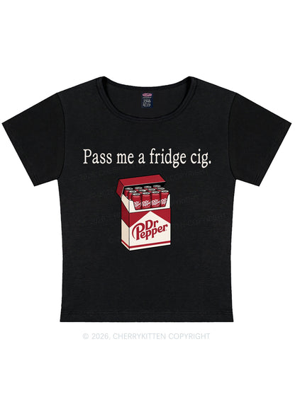 Pass Me A Fridge Cig Red Drinks Y2K Baby Tee Cherrykitten
