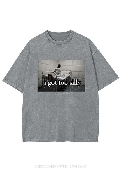 I Got Too Silly Y2K Washed Tee Cherrykitten