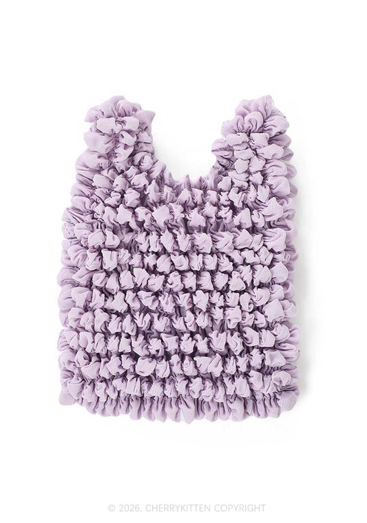 Ruffle Stretchable Magic Handbag Y2K Tote Bags Cherrykitten