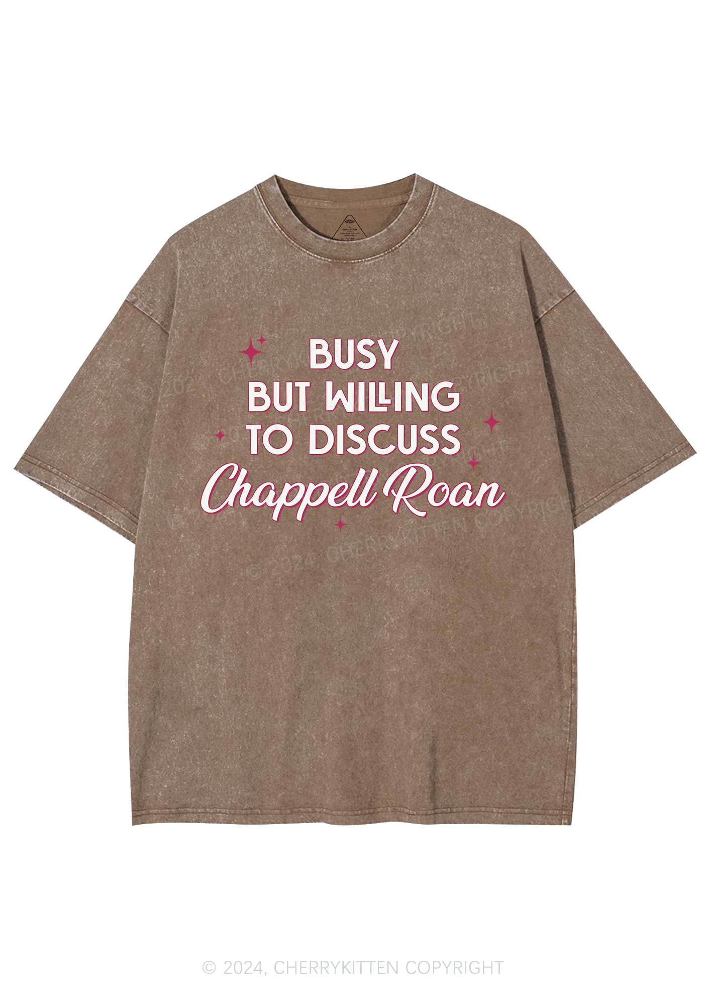 Busy But Willing To Discuss Y2K Washed Tee Cherrykitten