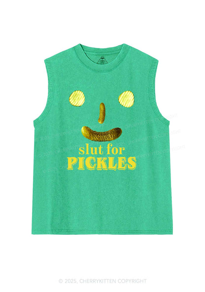 Slxt For Pickles Y2K Washed Muscle Tank Cherrykitten