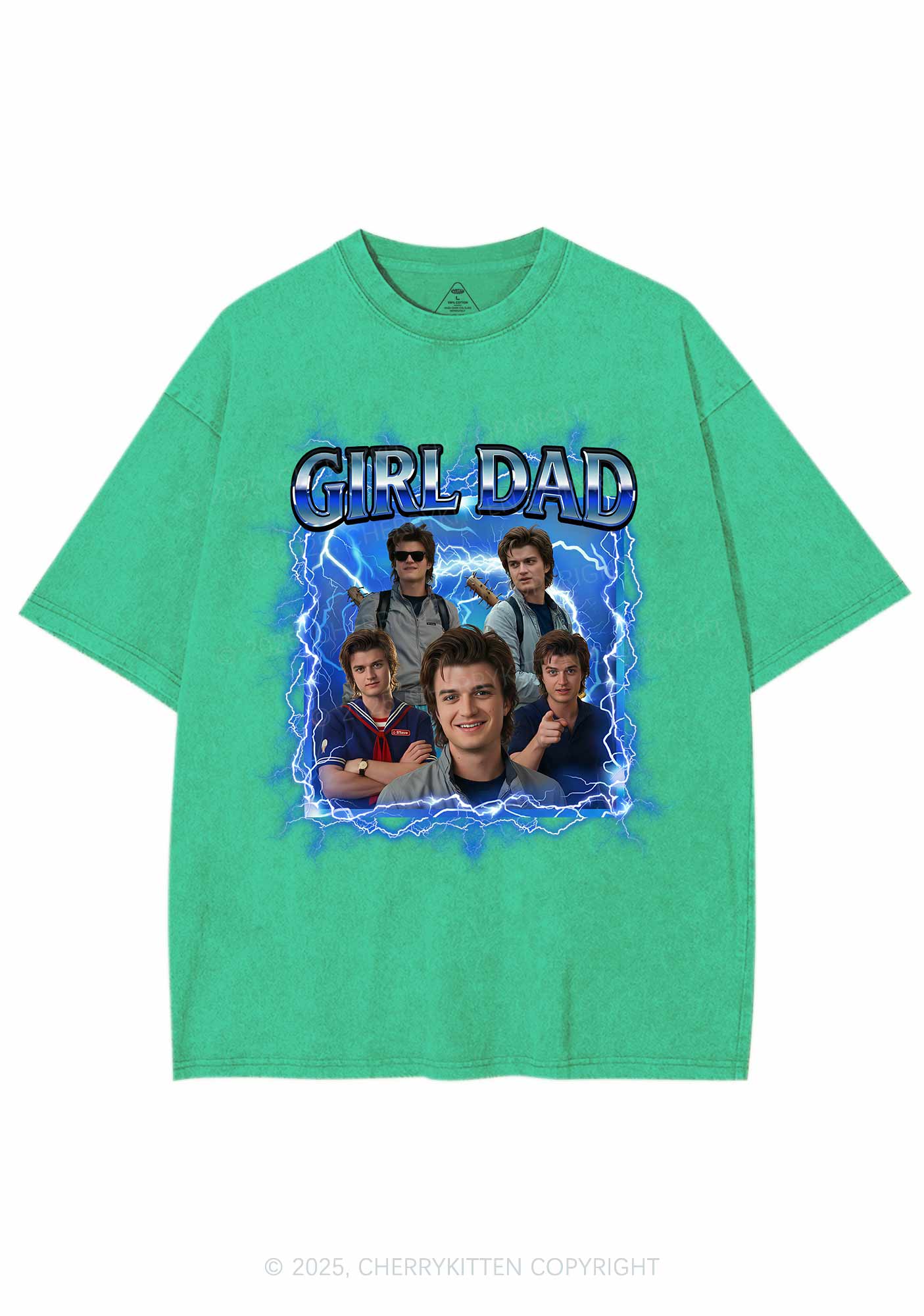 Girl Dad Y2K Shirts Washed Tee Cherrykitten