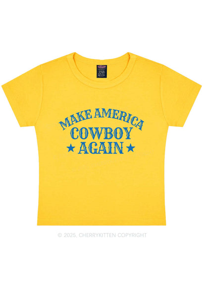 Cowboy Again Y2K Baby Tee Cherrykitten