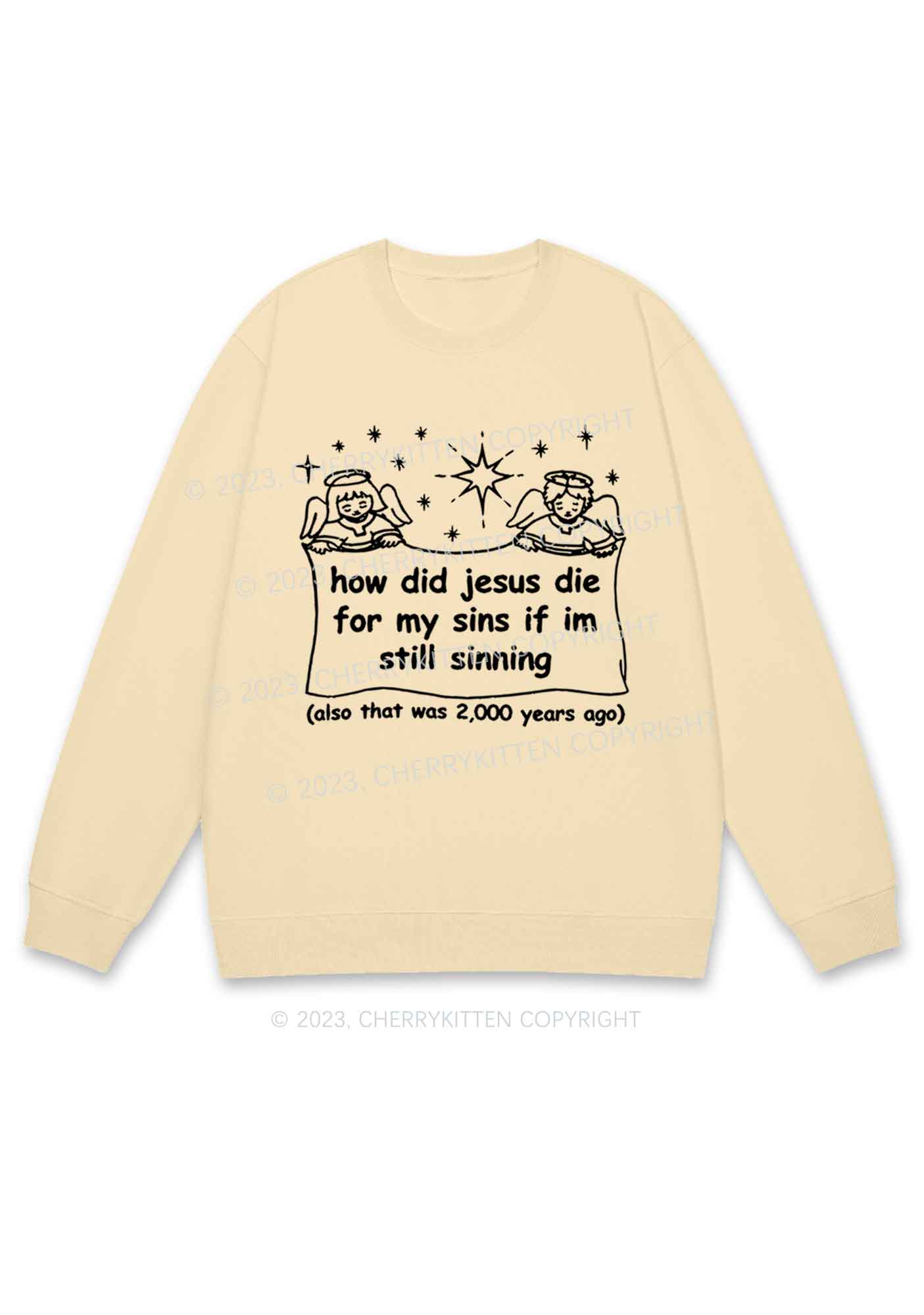 I'm Still Sinning Y2K Sweatshirt Cherrykitten