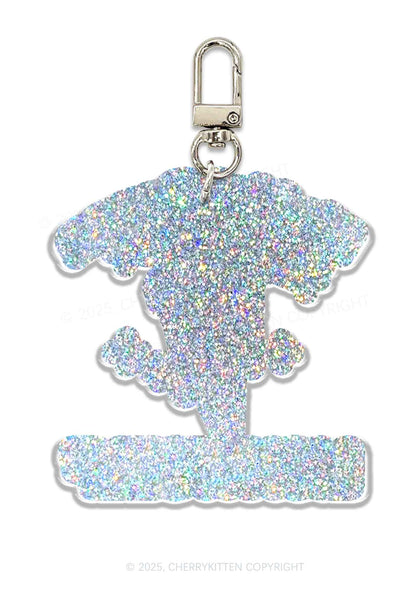 Ice Cream Lick Itself 1Pc Y2K Glitter Keychain Cherrykitten