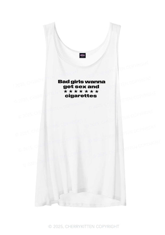 Wanna Sxx Cigarettes Y2K Sheer Boyfriend Tank Cherrykitten